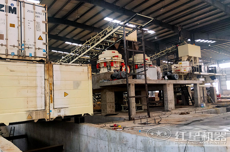 山東客戶河卵石制砂現(xiàn)場實(shí)拍圖 山東客戶河卵石制砂現(xiàn)場實(shí)拍圖