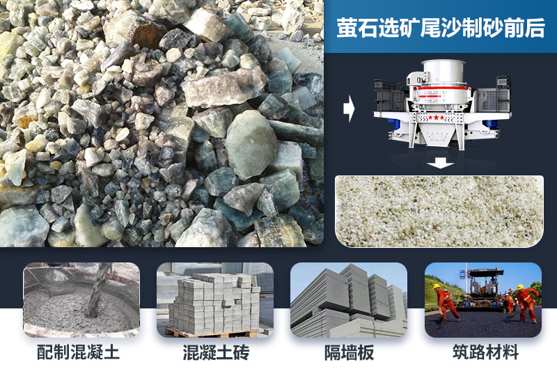 螢石選礦尾沙處理前后及應(yīng)用領(lǐng)域 螢石選礦尾沙處理前后及應(yīng)用領(lǐng)域