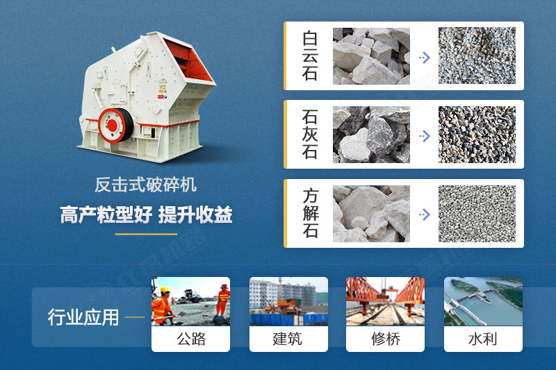 反擊式破碎機應用領(lǐng)域 反擊式破碎機應用領(lǐng)域